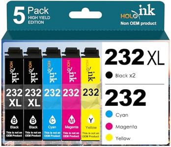 232xl Latest Upgrade Compatible Ink Cartridges Combo Pack Replacement for Epson 232 XL Use with Expression Home XP-4200 XP-4205 Workforce WF-2930 WF-2950 Printer (2 Black Cyan Magenta Yellow)