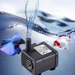 SOBO (WP-3200 | 5W | 300L/H) Aquarium Energy Saving Submersible Water Pump with Adjustable Flow Control for Aquarium Fish Tank, Waterfall & Indoor Decoration By Petzlifeworld