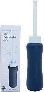 LUXE Bidet Portable Travel Bidet - 450-mL Capacity, Non-Slip, Ergonomic Bottle with Retractable Nozzle and High-Quality Storage Bag
