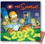 The Simpsons Calendar 2025 Official Square Wall Calendar Gift Present with Free Organising Stickers, 30.5 cm x 30.5cm