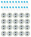 Wizzo 20 Pieces 9 Watt Super Bright Dob Pcb Direct On Board Led Lights Raw Material Electronic Kit For Led Bulb | 9 Smd On Board | Cool White + 20 Pieces Mov 07D511K - B22