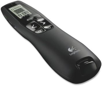 Logitech R800 Laser Presentation Remote with LCD Display for Time Tracking Black