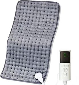 OUOHOME 30x60 cm Heating Blanket for Pain Relief 9 Adjustable Temperature Settings (40-60°C), 4 Timer Options, 2m Cord with AuPlug Electric Pad for Joint Back Knee Pain