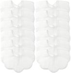 DOSMINE Baby Drool Bibs for Unisex Girls Boys 12 Pack Baby Muslin Bibs for Drooling and Teething