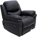 More4Homes - MADISON Electric Recliner Armchair - Reclining Sofa Chair for Living Room & Bedroom - Electric-Motorised Control - Bonded Leather, Black