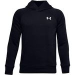 Under Armour UNDKU Kids EU Cotton Fleece Hoody Warm-up Top - Black//White (002), YSM