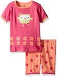 Petit Lem Owl Ballet 2 Piece Short PJ Set (Toddler/Kids) - Multicolor-2