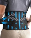 Fitomo Lower Back Support Belt for Men Women, Back Brace for Intant Pain Relief from Sciatica, Hernated Disc, Scoliosis, Adjustable and Breathable, Perfect for Bending Sitting Standing Heavy Lifting