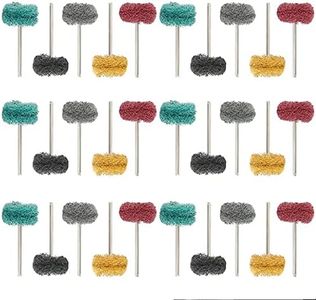 80 Pieces Buffing Wheel 1" (25mm) Abrasive Wheel Buffing Polishing Wheel 5 Colors 40/80/150/300/500 Grit for Rotary Tools Accessories