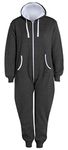 Unisex Men’s Aztec Print Zip-up All-In-One Jump Suit with Hood, S / M / L / XL / XXL - - X-Large