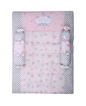 Abracadabra Cotton Bedding Set (3 Pieces, 0-2 Years, 88 Cm X 60 Cm, Ballerina, Pink, Single Size), Baby