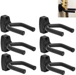 CC CAIHONG Guitar Wall Mount Hanger 6 Pack, Guitar Hanger Wall Hook Holder Stand Display with Screws - Easy to Install - Fits Guitars, Bass, Mandolin, Banjo, Ukulele