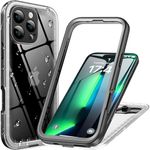 Cozycase for iPhone 16 Pro Case Waterproof - 360 Heavy Duty with Screen/Camera Protector Shockproof IP68 Underwater Dustproof Water Dust Shock Proof Double Full Body/Front and Back Case clear 6.3 Inch