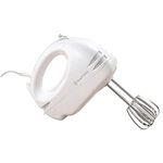 Russell Hobbs Food Collection Hand Mixer with 6 Speed 14451, 125 W - White