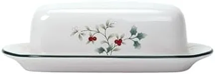 Pfaltzgraff Winterberry Covered Butter Dish Dinnerware Set, 4 Inches, 0253981325981