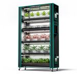 MARS HYDRO Plant Stand with Grow Lights,6-Tier Plant Shelf with 10 Full Spectrum LED Lamps (250W, 3ft) & Greenhouse for Vegetables, Seedlings, Plant Growth | 5000K, 43x16x71''