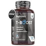 Testosterone Supplements for Men - 180 Vegan Tablets (3 Months Supply) - With Maca, Fenugreek, Zinc, Magnesium, Vitamin D & D-Aspartic - For Energy, Performance & Muscle Growth - Test Boosters for Men