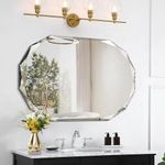 GLASHOM Frameless Bathroom Mirror,2