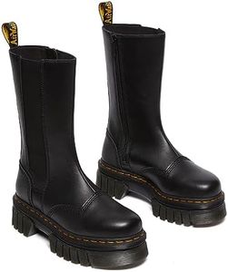 Dr. Martens Chelsea Boot, Anfibi Donna, Black Nappa Lux, 39 EU