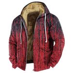 Flannel Jacket for Men Mens Hoodies Suede Jacket Men Sherpa Jacket Men Flannel Jacket for Men Men Winter Coat Lined Flannel Jacket for Men Mens Western Wear Sherpa Lined Flannel Men（3-Wine,X-Large）