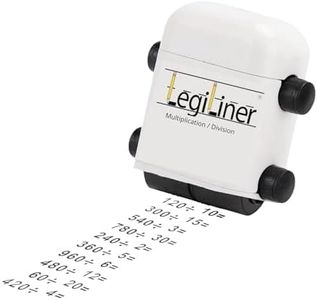 LEGILINER Math Equation Math Facts Refillable Ink Teacher Stamp (White)