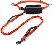 Plutus Pet Hands Free Dog Lead, Soft Padded Dual Handle Retractable Bungee Lead with Reflective Stitches, Adjustable Wasit Lead for Dog Walking Running Jogging, for Medium Large Dogs