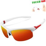 FLEX – Polarized Sports Sunglasses for Women and Men, Ultra Tough TR90 Frame and 100% UV protection lens, Unisex Sunglasses for Driving Ski Cycling Fishing Running Baseball Golf Biking