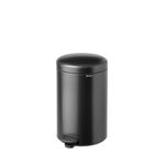 Brabantia NewIcon Pedal Bin 20 L | Soft Close Waste Bin with Odour-Proof Lid and Plastic Inner Bucket | Compact, Non-Slip Trash Can for Kitchen, Office, Bathroom, or Bedroom |Confident Grey