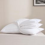 Pebed Adjustable 3 Layer Pillow Goose Feather Pillow Queen Size 100% Egyptian Cotton,Bed Pillow for Side Sleepers,Back Sleepers, 20x28 Inches,1 Pillow