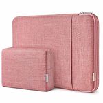 Inateck 360° Protection Laptop Bag Case Compatible with 13-inch MacBook Air M3/A3113 2024, M2/A2681, MacBook Pro M2/A2686 M1/A2338 2024-2016, 13-inch iPad Pro/Air M4/M2 2024, with Accessory Bag, Red