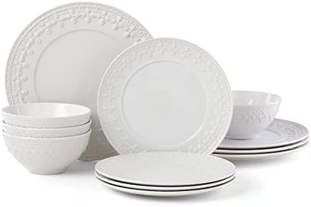 Lenox White Chelse Muse Fleur 12-Piece Set, 16.95 LB