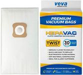 VEVA 30 Pack Premium HEPA Vacuum Bags Style G Cloth Bag compatible with Kirby Twist Micron Magic Type G, Ultimate G & Diamond; G3, G4, G5, G6, G7, Gsix Cleaners