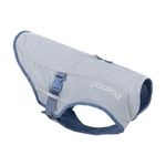 Kurgo Dog Core Cooling Vest, Evaporative Cooling Jacket for Dogs, Lightweight, Reflective, Large-Icy Blue/Storm Blue