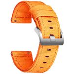 Hemsut Canvas Quick Release Watch Band 18mm 20mm 22mm 24mm Replacement Watch Straps for Men Women