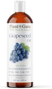 Grapeseed Oil 16 fl. oz. Cold Pressed 100% Pure Natural Carrier For Skin, Body, Face, and Hair Growth Moisturizer. Great For Creams, Lotions, Lip balm and Soap Making.