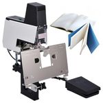 106 Electric Auto Rapid Stapler Binder 2-40 Sheets Heavy Duty Flat and Saddle Stitch Binding Machine, Dual-purpose Stapler with Pedal, Suitable for 23/6, 23/8, 66/6, 66/8 Staple (Single Head),110V
