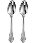 KEAWELL 2-Piece Gorgeous Large Serving Spoon, 18/10 Stainless Steel, Fine Large Serving Spoon, Sturdy Tablespoon, Dishwasher Safe, 9.4" (Silver)