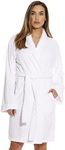 Just Love Kimono Robe Bath Robes for Women 6312-White-XS