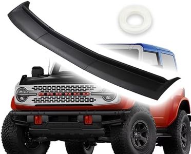 AutoHornix Hood Deflector Compatible with Ford Bronco 2021-2025 4-Door & 2-Door Hood Protector Three Stage Form Trail Armor Textured Black Hood Guard Shield Bug Deflector Waterproof Uvioresistant