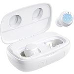 2022 Wireless Earbuds, Tribit 150H Playtime Bluetooth 5.2 IPX8 Waterproof Wireless Earbuds Deep Bass Call Noise Reduction Bluetooth Earbuds Touch Control Bluetooth Headphones, FlyBuds 3S White