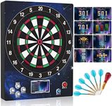Willdarts Mini1 Electronic Dart Board Soft Tip Dartboard for Adults,7" LCD Monitor Electronic Scoreboard for Darts,Missed Dart Catch Band,Ultra-Thin Spider
