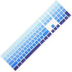 Allinside Ombre Blue Cover for Apple iMac Magic Keyboard with Numeric Keypad MQ052LL/A A1843 US Layout