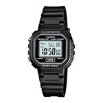 Casio Women's Classic LA20WH-1A Black Resin Quartz Watch with Digital Dial
