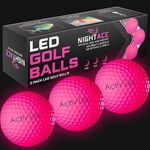 Activ Life LED Golf Balls (3 Pink) 