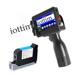 iottim - Upgraded Portable Inkjet Printer Gun, Handheld Inkjet Printer for QRCode Text Barcode, Date and Time, Logo, Batch Number, Printing