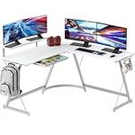 SHW Gaming L-Shaped Computer Desk w