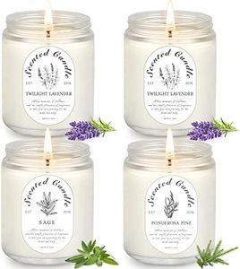 4 Pack Candles for Home Scented, Lavender Candle, Aromatherapy Jar Candles, 28 oz 200 Hour Long Lasting Candles, Scented Candles Gift Set for Women, Perfect for Birthday Gifts…