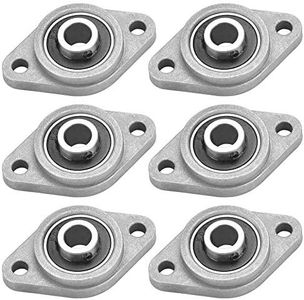 XAVSWRDE 6 Pezzi Cuscinetti a Sfera con Supporto 8MM con Blocco con Asse, Lega di Zinco Autoallineanti