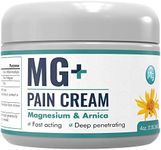 MARS WELLNESS MG+ Pain Cream - Extra Strength Magnesium and Arnica Cream - 4 OZ Tub - Sore Legs and Joints, Leg Cramps, Sports and Arthritis Pain Rub