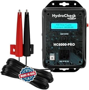 HydroCheck HC6000-PRO Smart Sump Pump Float Switch & Performance Monitor w/Data Tracking, LCD Screen Display Real-Time Information, Built-in Alarms, & Dual-Sensors for Optimal Efficiency, Made in USA